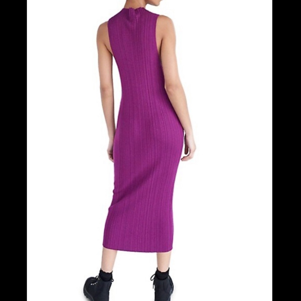 Ninety Percent Ribbed Racer Front Midi Dress 💜💜💜 - Picture 4 of 7